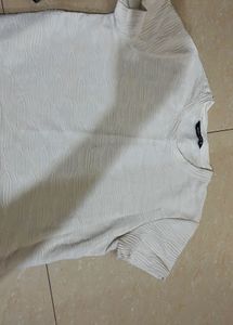 Chic Textured Cream Top
