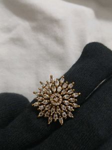 Stunning Sunburst CZ Ring