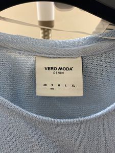 Light Blue Sparkle Knit Top