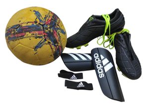 Adidas Soccer Cleats &amp; Shin Guards Set