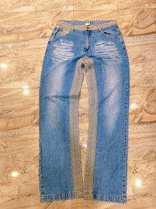 Patchwork Flare Jeans