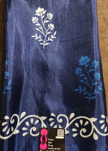 Indigo Blended Silk Saree