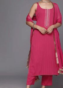 3 piece  Pink Kurta Set with Dupatta