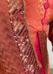 Elegant Peach &amp; Pink Kurta