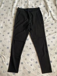 Striped Black Pants