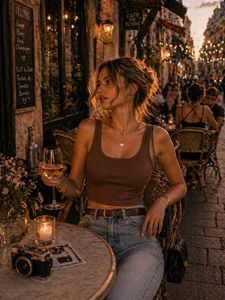 Stylish Brown Tank Top