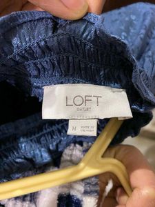 Elegant Blue Animal Print Top
