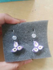 Quilled Paper Flower Earrings