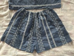 Cute Blue &amp; White Matching Set