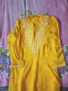 yellow Long kurti🧡💛