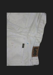 Original Important Lee Flared Jeans White