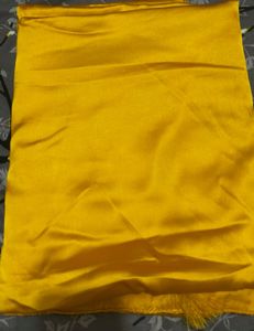 Vibrant Yellow Silk Saree