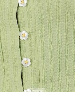 Light Green Button-Up Top