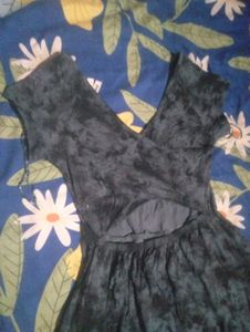 Casual Grey Tie-Dye Dress