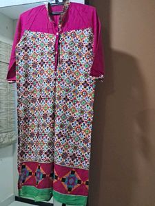 Stylish Pink Printed Kurta
