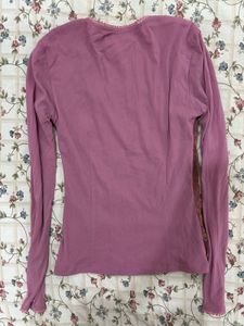 Unique Floral Print Embellished Top