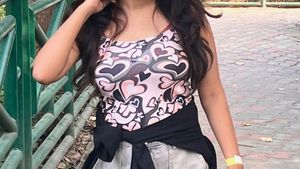 Heart Print Cami Top