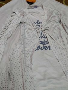 favorite Lightweight Dotted Tie-Front unique top
