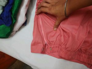 Embroidered Peach Kurta set