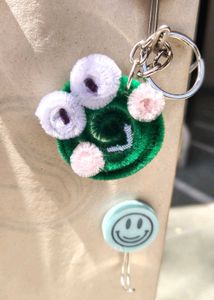 Cute Fuzzy Wire Keychain