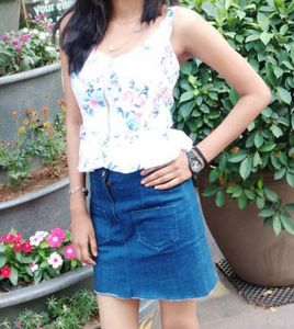 Floral Print Crop Top
