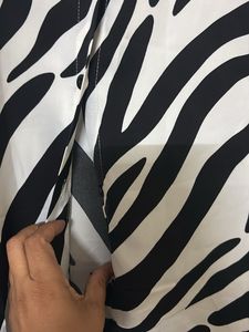 Stylish Zebra Print Maxi Dress