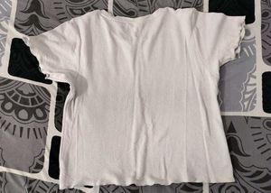 Zudio White Textured Top🤍