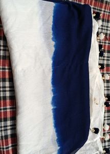 Duppata/blue White
