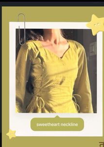 Desi side corset short Kurti