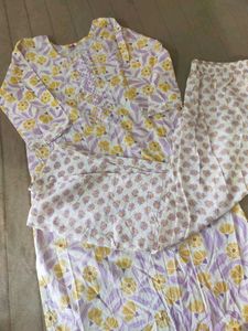 Floral Print Kurta Set