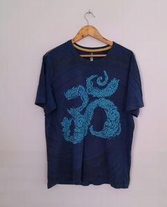 Navy Blue Printed T-Shirt (Men's)