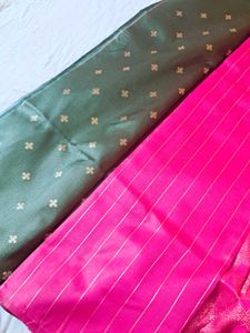 Pink Banarasi Silk Saree