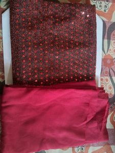 Glittering Blouse Material for Party Wear