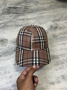 Designer Plaid Baseball Cap