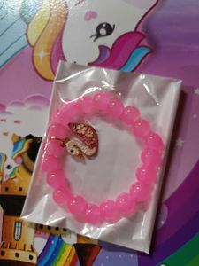 Cute Pink Beaded Bracelet