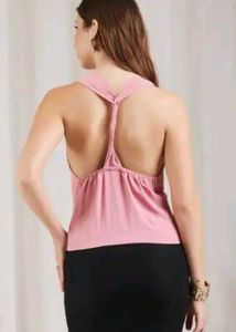 Shein Halter Cowl Neck Sleeveless Back Twisted Des