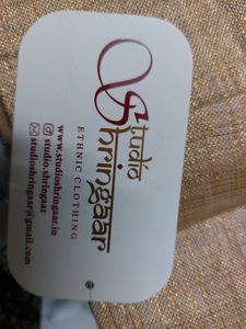 Gold blouse from Studio Shringaar