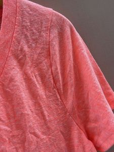 Coral V-Neck T-Shirt