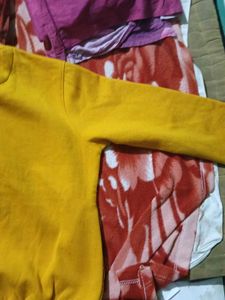Yellow 'Life' Print Sweater