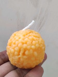 Handcrafted motichur Laddu Scented Candle set -4
