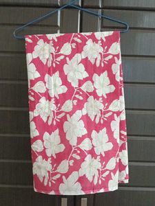 Vibrant Floral Printed thaan fabric 3.84cm approx
