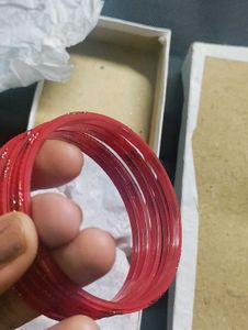 Glass Bangles- Yellow and Red
