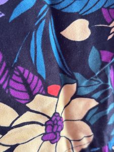 Floral A-Line Skirt High Waist
