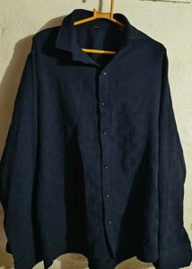 Men’s Black Textured Full Sleeve Shirt | Stylish C