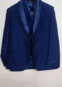 Men's Blue Suit Jacket &amp; Vest