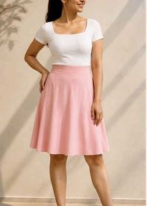 Elegant Pastel pink skirt