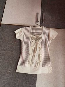 Striped Button-Up Top