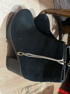 Black Suede Ankle Boots