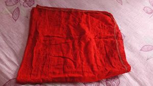 Vibrant Red &amp; Black Paisley Dupatta Set