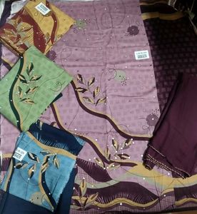 Embroidered Cotton Salwar Kameez Set